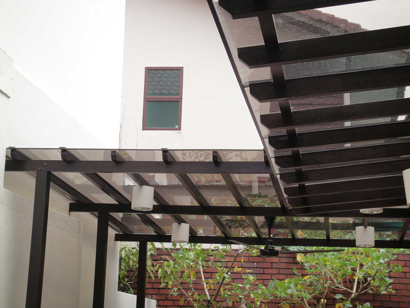 Close Up Timber Trellis Roof