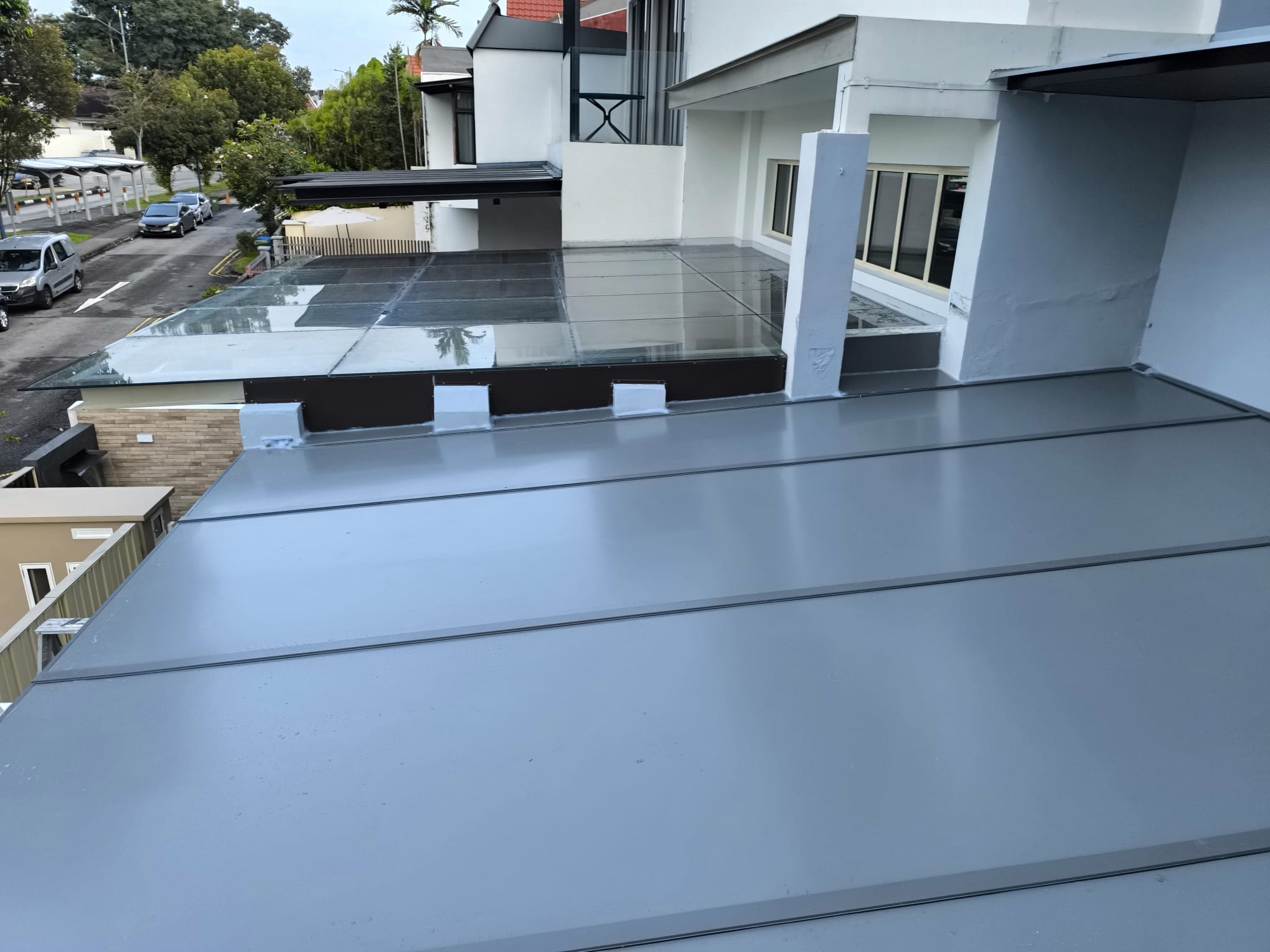 aluminium composite panel trellis
